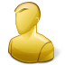 Regular User Anonymous Yellow Icon 72x72 png